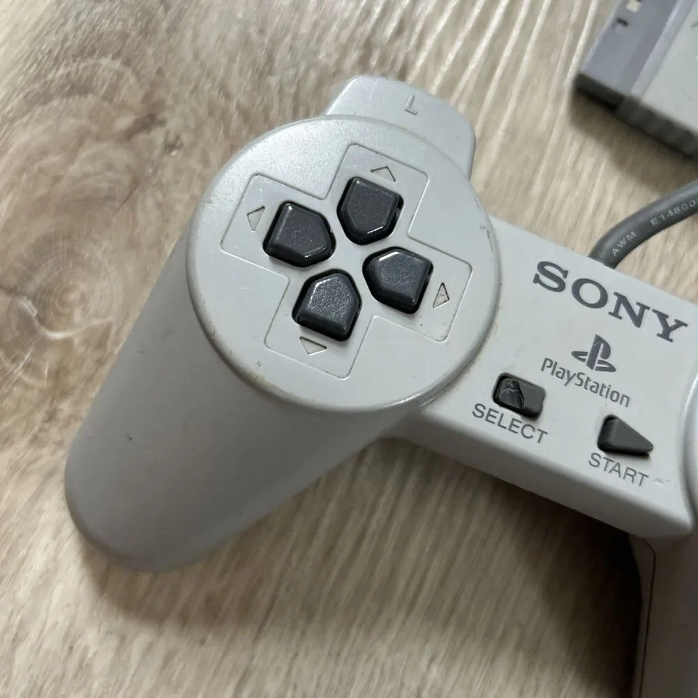 Sony PlayStation PS1 Official OEM Gray Controller SCPH-1080 PS One Tested READ